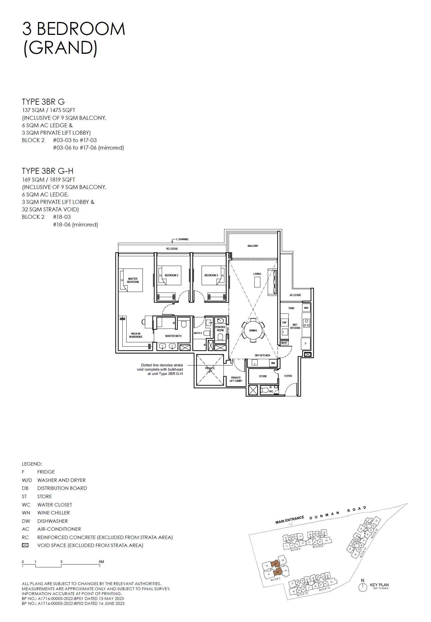 3BR G floor plan